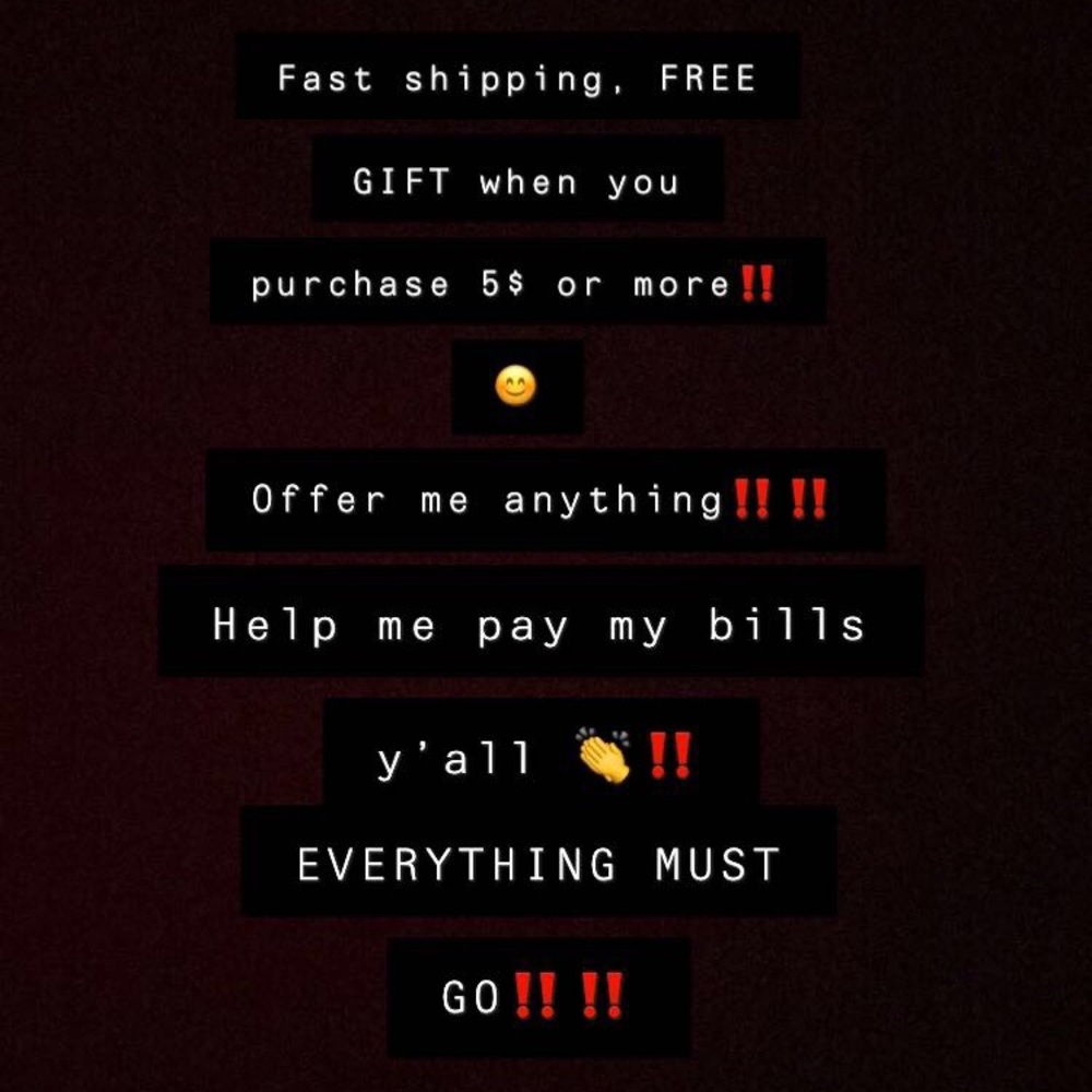 EVERYTHING MUST GO‼️‼️